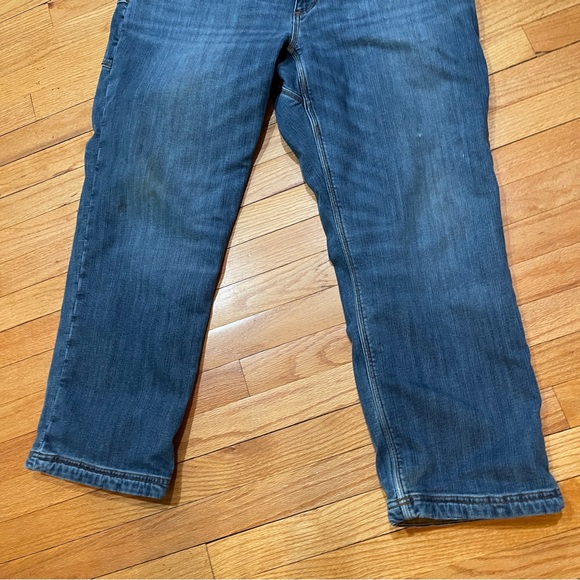 Duluth Trading Mens Ballroom Double Flex Jeans Mens 40x30 Flannel Lined Relaxed - Picture 3 of 11